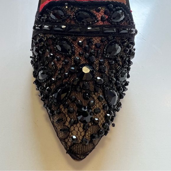 Rene Caovilla Black & tan heels - Picture 6 of 14